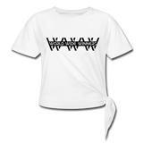 World Wide Winners (Women's Knotted T-Shirt) - white