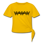 World Wide Winners (Women's Knotted T-Shirt) - sun yellow