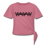 World Wide Winners (Women's Knotted T-Shirt) - mauve